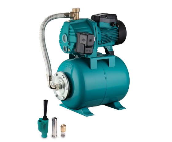 Фото 2 - Станция 0.75кВт HSmax 35м Hmax 50м Qmax 30л/мин (внеш эжектор Ø96мм) 24л LEO 3.0 (776238)