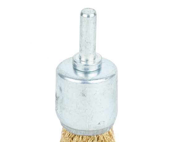 Фото 5 - Набор щеток проволочных 3шт Ø25; 50; 50мм хвостовик Ø6мм (латунированная) GRAD (9029015)