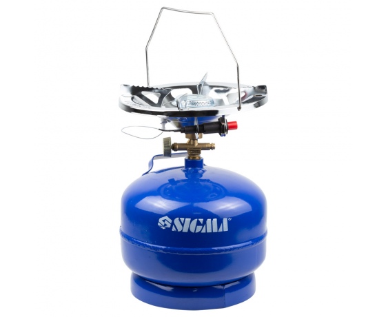 Фото 2 - Комплект газовый кемпинг с пьезоподжигом Comfort 5л SIGMA (2903111)