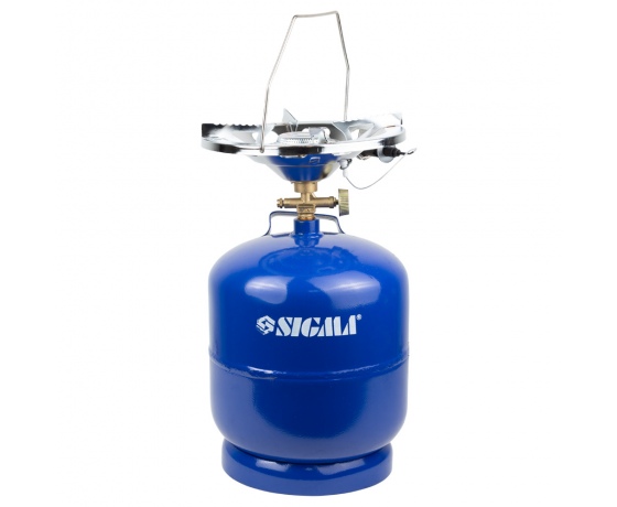 Фото 2 - Комплект газовый кемпинг с пьезоподжигом Comfort 8л SIGMA (2903121)
