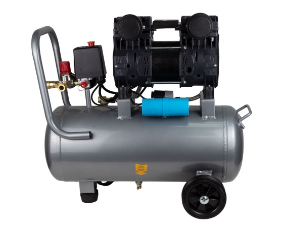 Фото 7 - Компрессор двухцилиндровый безмасляный 1.5кВт 209л/мин 8бар 30л SIGMA (7042541)