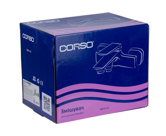 Фото 5 - Смеситель GARDA Ø35 для ванны литой CORSO (BC-1C121W) (9605203)