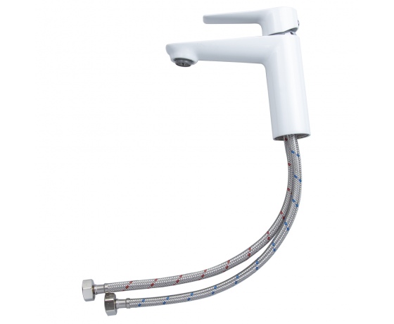 Фото 4 - Смеситель GARDA Ø35 для раковины литой на шпильке CORSO (BC-2A121W) (9605003)