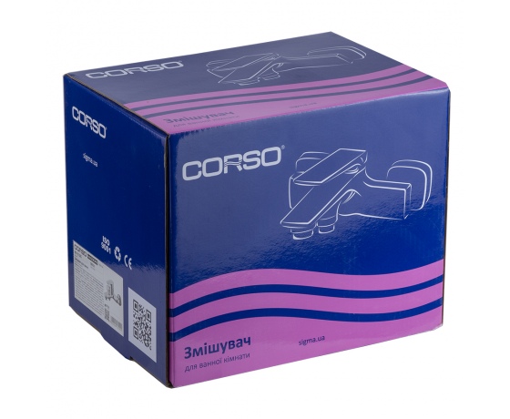 Фото 4 - Смеситель MAGGIORE Ø40 для ванны литой CORSO (BE-1C122C) (9608200)