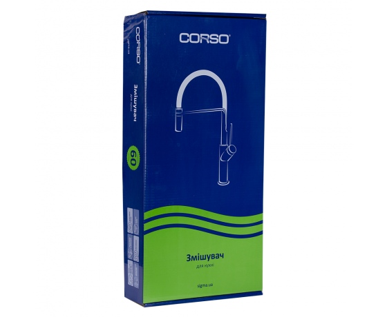 Фото 6 - Смеситель MAGGIORE Ø40 для кухни J-излив на гайке CORSO (BE-4B122C) (9608100)