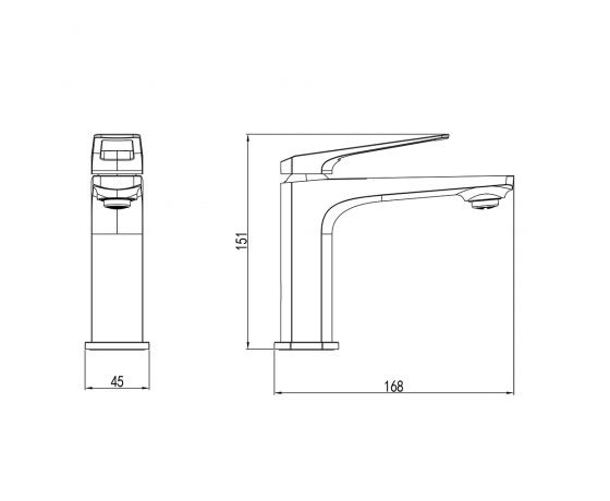 Фото 7 - Смеситель BOLSENA Ø25 для раковины литой на шпильке CORSO (CB-2A137C) (9614000)