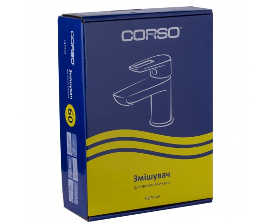 Фото 6 - Смеситель LUGANO Ø26 для раковины литой на шпильке CORSO (CH-2A147C) (9620000)