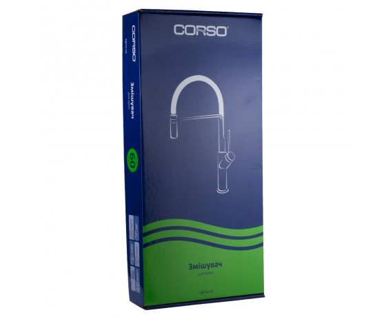 Фото 7 - Смеситель LUGANO Ø25 для кухни J-излив на гайке CORSO (CH-4B147C) (9620100)