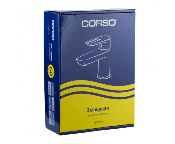 Фото 6 - Смеситель SERIO Ø35 для раковины литой на шпильке CORSO (DC-2A146C) (9626000)