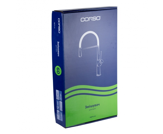 Фото 7 - Смеситель RIVA Ø35 для кухни J-излив на гайке CORSO (DE-4B139C) (9629100)