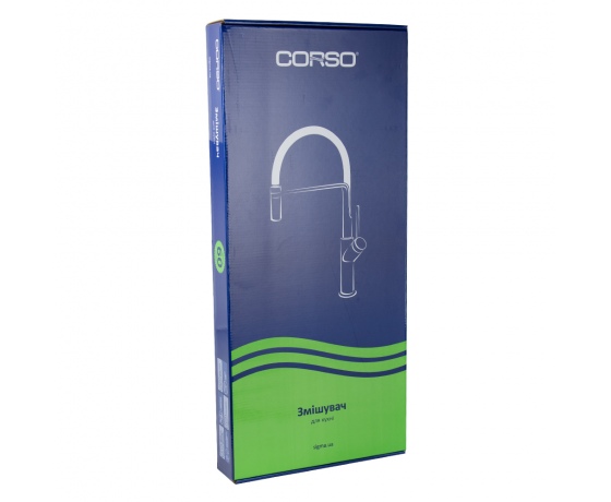 Фото 7 - Смеситель ADDA Ø25 для кухни излив силиконовый черный на гайке CORSO (EB-4B520C) (9635110)