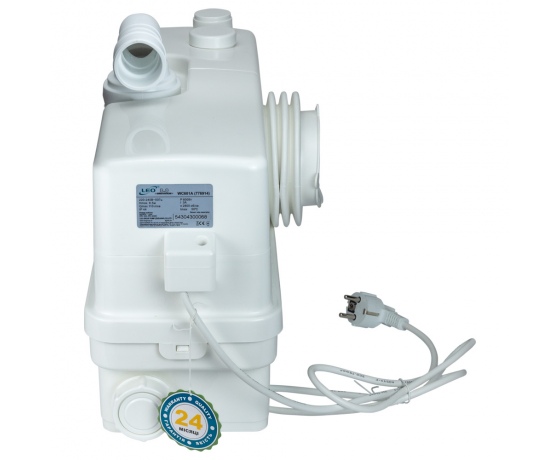 Фото 5 - Станция канализационная 0.6кВт Hmax 8.5м Qmax 110л/мин 3 входа + фронтальный вход 90мм LEO 3.0 (776914)