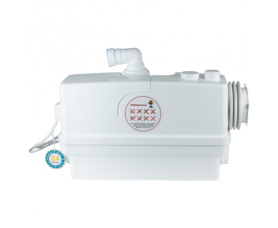 Фото 7 - Станция канализационная 0.6кВт Hmax 8.5м Qmax 110л/мин 3 входа + боковой вход 90мм LEO 3.0 (776916)