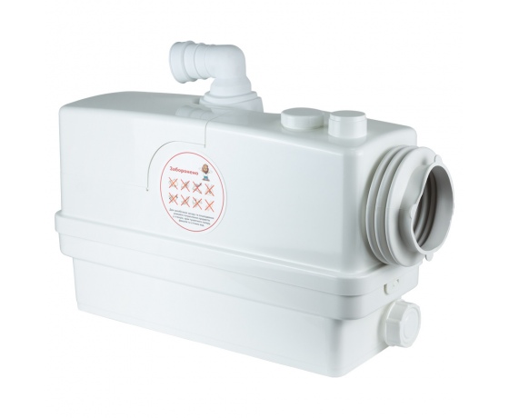 Фото 8 - Станция канализационная 0.6кВт Hmax 8.5м Qmax 110л/мин 3 входа + боковой вход 90мм LEO 3.0 (776916)