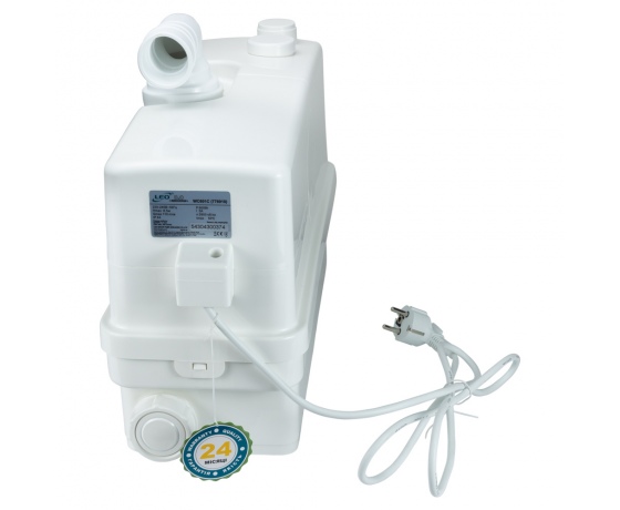 Фото 5 - Станция канализационная 0.6кВт Hmax 8.5м Qmax 110л/мин 3 входа LEO 3.0 (776918)