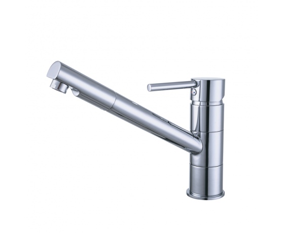 Фото 2 - Смеситель HF Ø35 для кухни излив прямой 210мм на шпильке AQUATICA HF-2B217C (9705100)