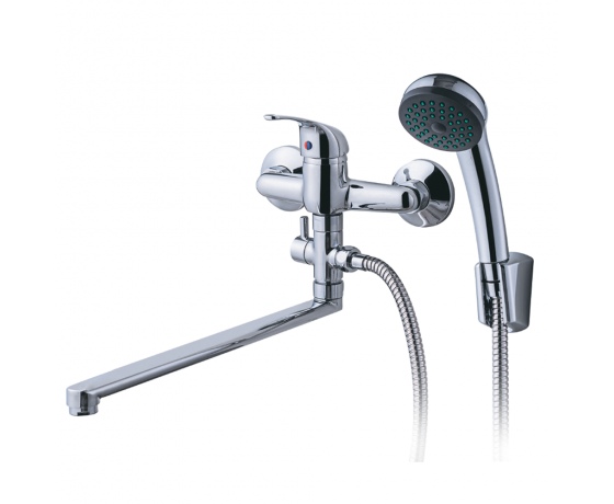 Фото 2 - Смеситель IG Ø35 для ванны излив прямой 323мм дивертор выносной картриджный AQUATICA IG-3C249C (9709220)