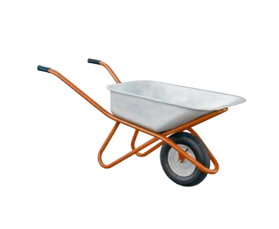 Фото 2 - Тачка строительная одноколесная 90л 200кг колесо 15