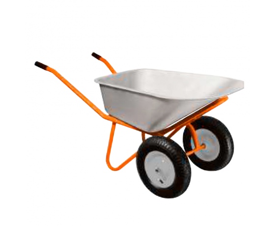 Фото 2 - Тачка строительная двухколесная 100л 320кг колесо 15