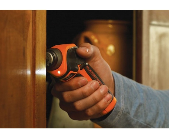 Фото 5 - Викрутка акумуляторна Black+Decker Li-ion 3.6 В 1.5 Агод з підсвіткою + змінна кутова насадка
