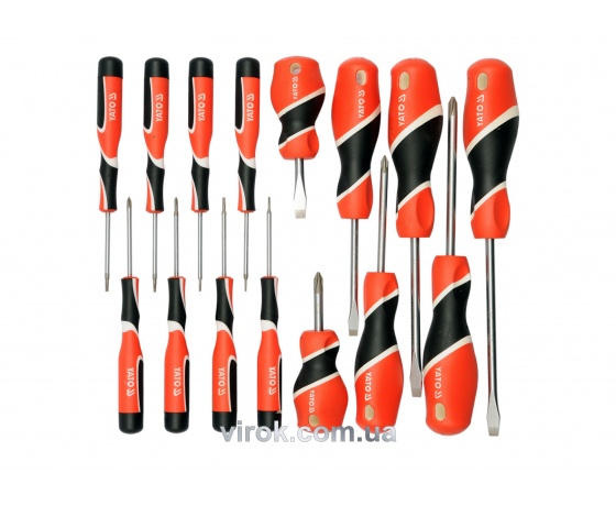 Фото 2 - Набір викруток YATO 15 предметів