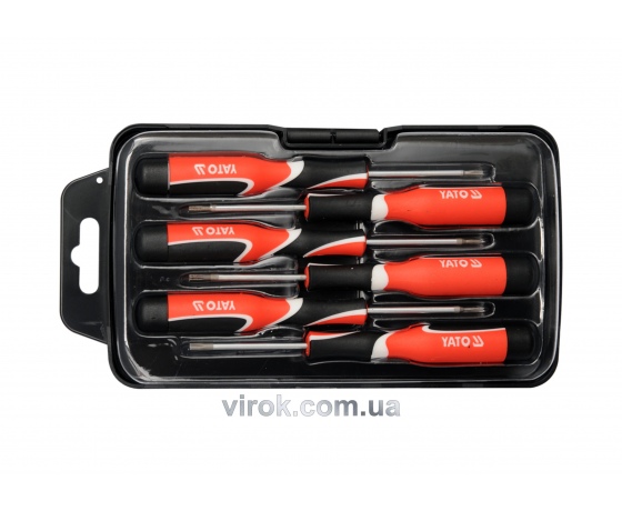 Фото 2 - Набір прецизійних викруток YATO Torx T5-Т10 6 предметів