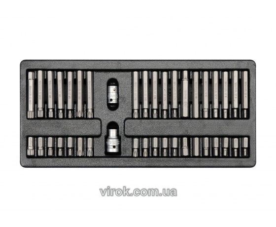 Фото 2 - Вклад до інструментальної шафи YATO набір спеціальних біт 40 шт