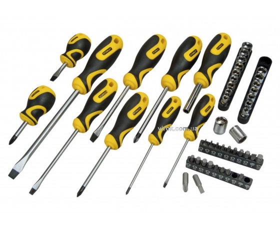 Фото 2 - Набір викруток і викруткових насадок STANLEY 48 предметів