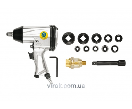 Фото 2 - Гайковерт пневматичний VOREL 1/2