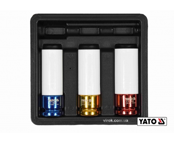 Фото 2 - Головки торцеві ударні для алюмінієвих дисків YATO 1/2