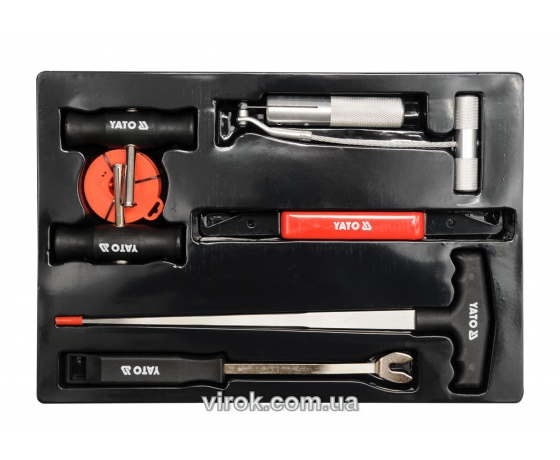 Фото 2 - Набір для демонтажу автомобільного скла YATO 7 шт