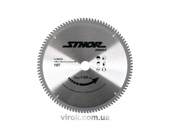 Фото 2 - Диск пильний по алюмінію STHOR 300 х 30 х 3.2 мм 100 зубців