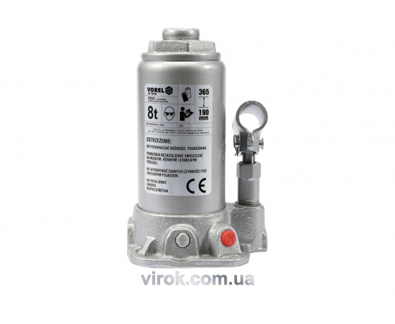 Фото 2 - Домкрат гідравлічний cтовбцевий VOREL 8 т 190-365 мм