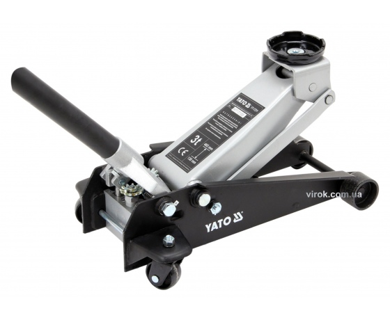 Фото 2 - Домкрат гідравлічний підкатний YATO 3 т 130-465 мм