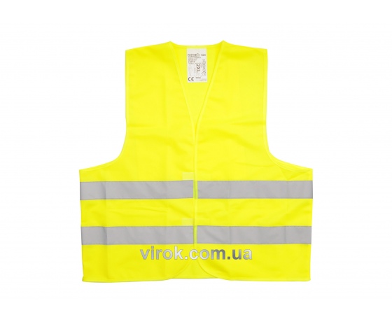 Фото 2 - Жилет сигнальний VOREL жовтий, розмір XL