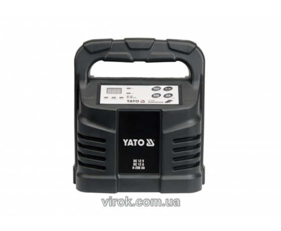 Фото 2 - Зарядний прилад для акумуляторів 12 В YATO 12 А 6-200 Агод