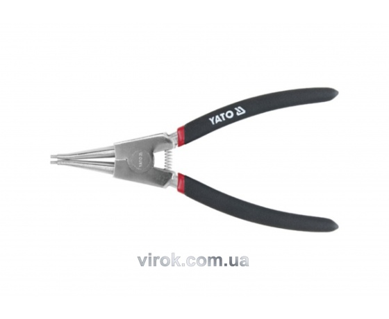 Фото 2 - Знімач стопорних кілець YATO зігнутий розтискання l=200 мм