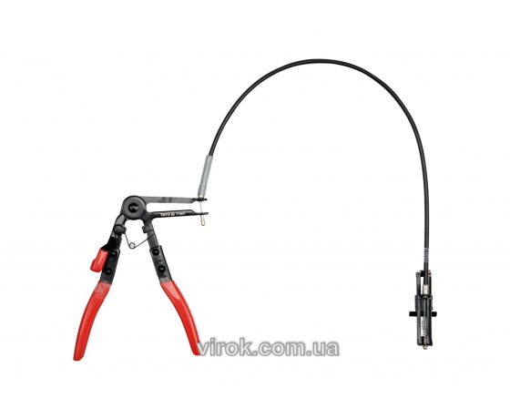 Фото 2 - Затискач хомутів YATO 210 мм з гнучким тросом 615 мм