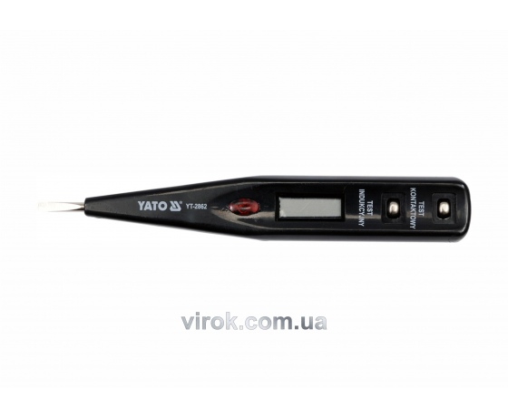 Фото 2 - Індикатор напруги цифровий YATO 12-250 В