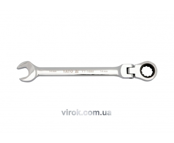 Фото 2 - Ключ комбінований з тріщаткою та шарніром YATO М20 х 245 мм