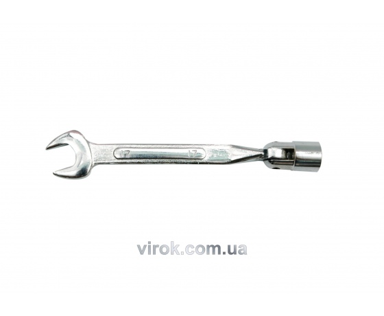 Фото 2 - Ключ ріжково-торцевий з карданом VOREL 11 мм