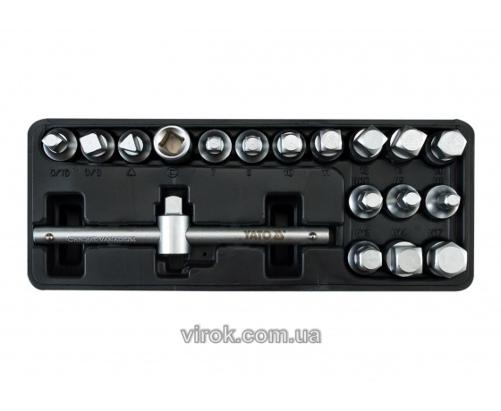 Фото 2 - Набір ключів для зливної пробки YATO 3/8