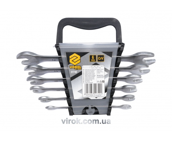 Фото 2 - Набір ключів ріжкових VOREL М6-17 мм 6 шт