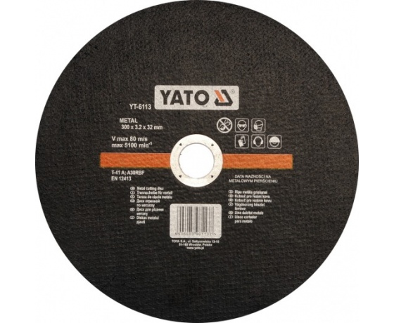 Фото 2 - Диск відрізний по металу YATO 300 х 32 х 3.2 мм