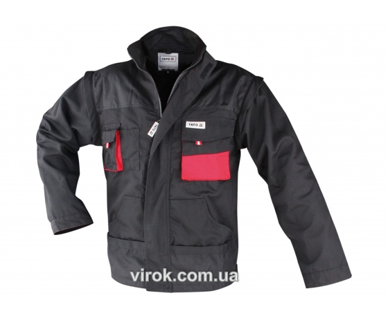 Фото 2 - Куртка робоча YATO червоно-чорна, розмір XL