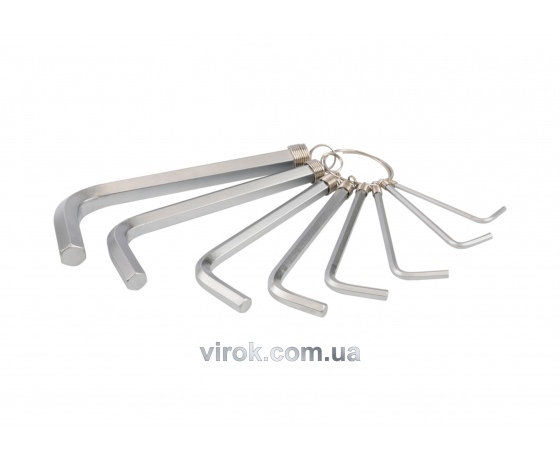 Фото 2 - Набір ключів шестигранних Г-подібних YATO М2-10 мм 8 шт