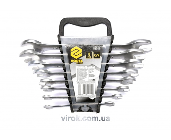 Фото 2 - Набір ключів ріжкових VOREL М6-22 мм 8 шт