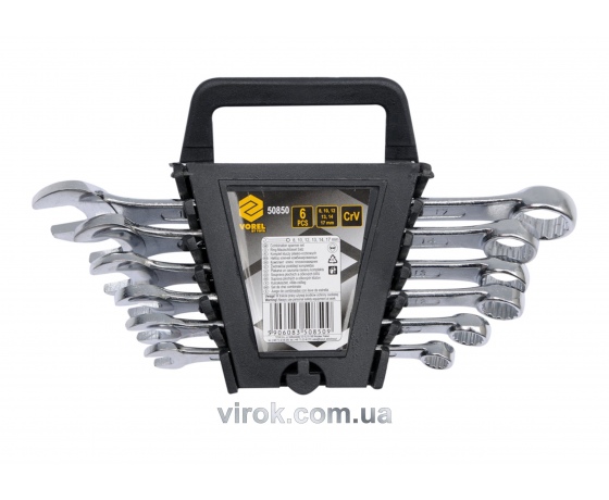 Фото 2 - Набір ключів ріжково-накидних VOREL М8-17 мм 6 шт