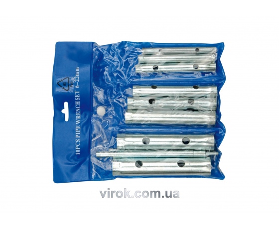 Фото 2 - Набір ключів трубчастих VOREL М6-22 мм 10 шт