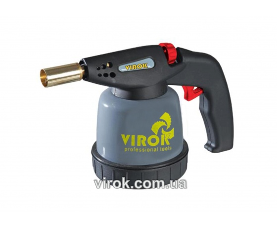 Фото 2 - Лампа паяльна газова з п`єзозапалом ТМ VIROK під балон 190 г